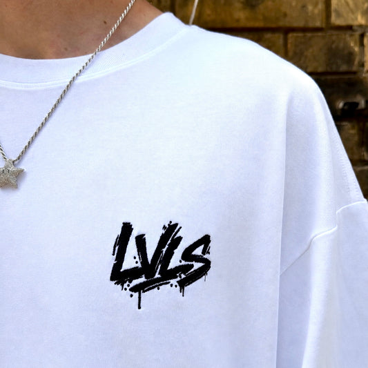LVLS Oversized Shirt White „Level Your Samples“ – Für Producer, die liefern