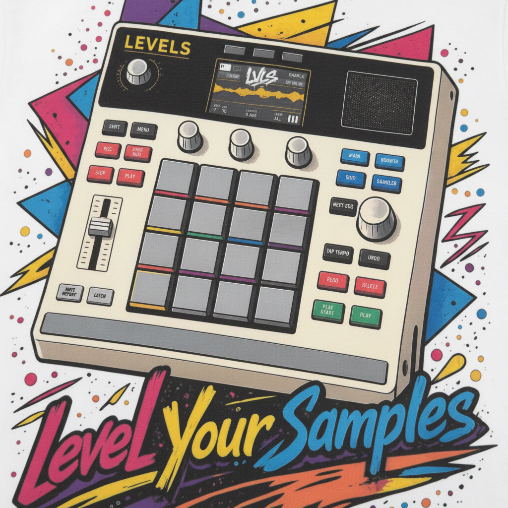 LVLS Oversized Shirt White „Level Your Samples“ – Für Producer, die liefern